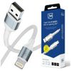 Kabel 3MK Hyper Cable N-SERIES USB-A do Lightning 1m QC 3.0 5V/2.4A 12W Biały