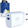 Ładowarka Sieciowa 3MK FlowPower USB-A + USB-C 30W PD 3,0 QC4+ biały