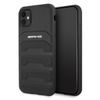 AMG AMHCN61GSEBK iPhone 11 / Xr 6,1"czarny/black hardcase Leather Debossed Lines
