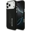 Etui AMG Silicone Oversize Rhombs        MagSafe do iPhone 17 Pro Max czarny