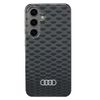 Audi IML Stitching Pattern MagSafe Case S24 S921 czarny/black hardcase AU-IMLMS24-Q5/D3-BK