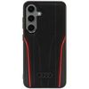 Audi Genuine Leather MagSafe S24 S921 czarno-czerwony/black-red hardcase AU-TPUPCS24-R8/D3-RD