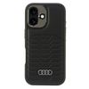 Audi Synthetic Leather MagSafe iPhone 16 6.1" czarny/black hardcase AU-TPUPCMIP16-GT/D3-BK