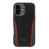 Audi Genuine Leather MagSafe iPhone 166.1" czarno-czerwony/black-red hardcase AU-TPUPCMIP16-R8/D3-RD
