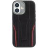 Etui Audi R8 Genuine Leather MagSafe do  iPhone 17 czarno-czerwony
