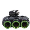 AWEI rozgałęźnik samochodowy C-353 gniazda zapalniczki 12V + 2 USB, rozdzielacz czarny/black