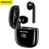 AWEI słuchawki Bluetooth 5.0 T28P TWS+ stacja dokująca czarny/black