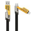 AWEI kabel CL-226 4w1 usb-c/lightning/USB-A czarny/black 65W/27W