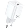 AWEI ład. siec. PD65-EU 35W2x USB-C biała/white GaN