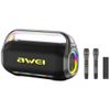 Głośnik bezprzewodowy AWEI KT20 400W Bluetooth 5.3 przenośny z zestawem karaoke czarny