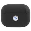 BMW BMAP2SSLBK AirPods Pro 2(2022/2023) cover czarny/black Geniune Leather Silver Logo