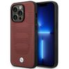 Etui BMW BMHMP14X22RPSR iPhone 14 Pro Max 6,7" burgundowy/burgundy Leather Seats Pattern MagSafe