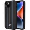 Etui BMW BMHCP14S22RVSK iPhone 14 / 15 / 13 6.1" czarny/black hardcase Leather Stamp Blue Lines