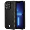BMW BMHCP14L22RFGK iPhone 14 Pro 6.1"czarny/black Leather Diamond Pattern