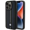 BMW BMHCP15X22RVSK iPhone 15 Pro Max6.7" czarny/black hardcase Leather Stamp Blue Lines