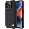 BMW BMHCP15L22RQDK iPhone 15 Pro 6.1"czarny/black Leather Quilted