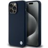 BMW BMHCP15XSILNA iPhone 15 Pro Max6.7" granatowy/navy hardcase Silicone Metal Logo
