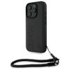 BMW BMHCP16L23RMRLK iPhone 16 Pro 6.3"   czarny/black hardcase Signature Leather Wordmark Cord