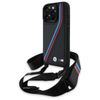 BMW BMHCP16X23PSVTK iPhone 16 Pro Max    6.9" czarny/black hardcase M Edition Carbon Tricolor Lines & Strap