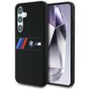 Etui BMW Silicone Middle Tricolor        Stripes MagSafe do Samsung Galaxy S25 czarny
