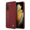 Etui BMW BMHCS21SSLBLRE S21 G991czerwony/red hardcase Silicone Signature Logo