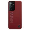 Etui BMW BMHCS21LSLBLRE S21 Ultra G998czerwony/red hardcase Silicone Signature Logo