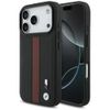 Etui BMW M Perforated Stripe Logo        MagSafe do iPhone 17 Pro czerwony