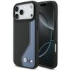 Etui BMW M Carbon Logo MagSafe do iPhone 17 Pro Max niebieski