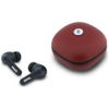 Słuchawki Bluetooth TWS BMW Leather      Metal Logo ENC czerwony