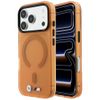 Etui BMW M IML Frosted Metal Logo & Trims MagSafe do iPhone 18 Pro / 17 Pro pomarańczowy