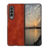 Beline Etui Leather Case Samsung Z Fold3 brązowy/brown
