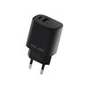 Beline Ład. siec. 1x USB-C + 1x USB 30Wczarna /black (only head) PD 3.0 + QC 3.0  BLN2CB30 GaN