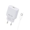 Beline Ład. siec. 1x USB-C 30W + kabelUSB-C biała /white PD 3.0  BLNCW30C GaN