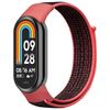 Beline pasek Mi Band 10/9/8 NylonLoop    czerwono-czarny/red-black