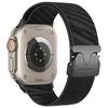 Beline pasek Apple Watch Oblique         Parachute buckle 42/44/45/49mm czarny/black