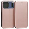 Etui Beline Book Magnetic do iPhone 17   Pro Max różowo-złoty