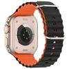 Beline pasek Apple Watch Silicone Waves38/40/41mm czarno-pomarańczowy /black-orange box