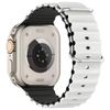 Beline pasek Apple Watch Silicone Waves42/44/45/49mm biało-czarny /white-black box