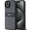 DKNY DKHCP15MPRTHSLK iPhone 15 Plus /14 Plus 6.7" czarny/black hardcase Leather Mono Stripe & Metal Logo
