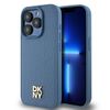 DKNY DKHMP15LPSHRPSB iPhone 15 Pro6.1" niebieski/blue hardcase Leather Monogram Pattern Metal Logo MagSafe