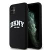 DKNY DKHMN61SNYACH iPhone 11 / Xr 6.1"czarny/black hardcase Liquid Silicone White Printed Logo MagSafe