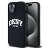 DKNY DKHMP15MSNYACH iPhone 15 Plus / 14Plus 6.7" czarny/black hardcase Liquid Silicone White Printed Logo MagSafe
