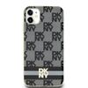 DKNY DKHMN61HCPTSK iPhone 11 / Xr6.1" czarny/black hardcase IML Checkered Mono Pattern & Printed Stripes MagSafe