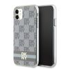 DKNY DKHMN61HCPTSE iPhone 11 / Xr6.1" beżowy/beige hardcase IML Checkered Mono Pattern & Printed Stripes MagSafe