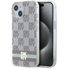 DKNY DKHMP15SHCPTSE iPhone 15 / 14 / 136.1" beżowy/beige hardcase IML Checkered Mono Pattern & Printed Stripes MagSafe