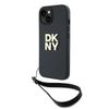 DKNY DKHCP15MPBSWSK iPhone 15 Plus6.7" czarny/black hardcase Wrist Strap Stock Logo