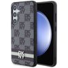 DKNY DKHCS24MPCPTSSK S24+ S926czarny/black hardcase Leather Checkered Mono Pattern & Printed Stripes