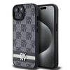 DKNY DKHCP15SPCPTSSK iPhone 15 / 14 / 136.1" czarny/black hardcase Leather Checkered Mono Pattern & Printed Stripes