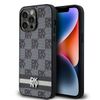 DKNY DKHCP14XPCPTSSK iPhone 14 Pro Max6.7" czarny/black hardcase Leather Checkered Mono Pattern & Printed Stripes