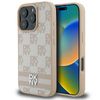 DKNY DKHCP16LPCPTSSP iPhone 16 Pro 6.3"różowy/pink hardcase Checkered Pattern & Printed Stripes